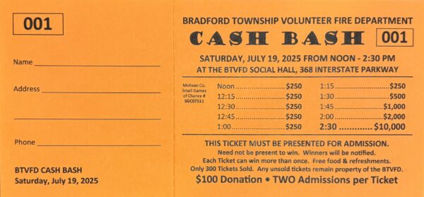 Cash Bash Ticket - Image 2